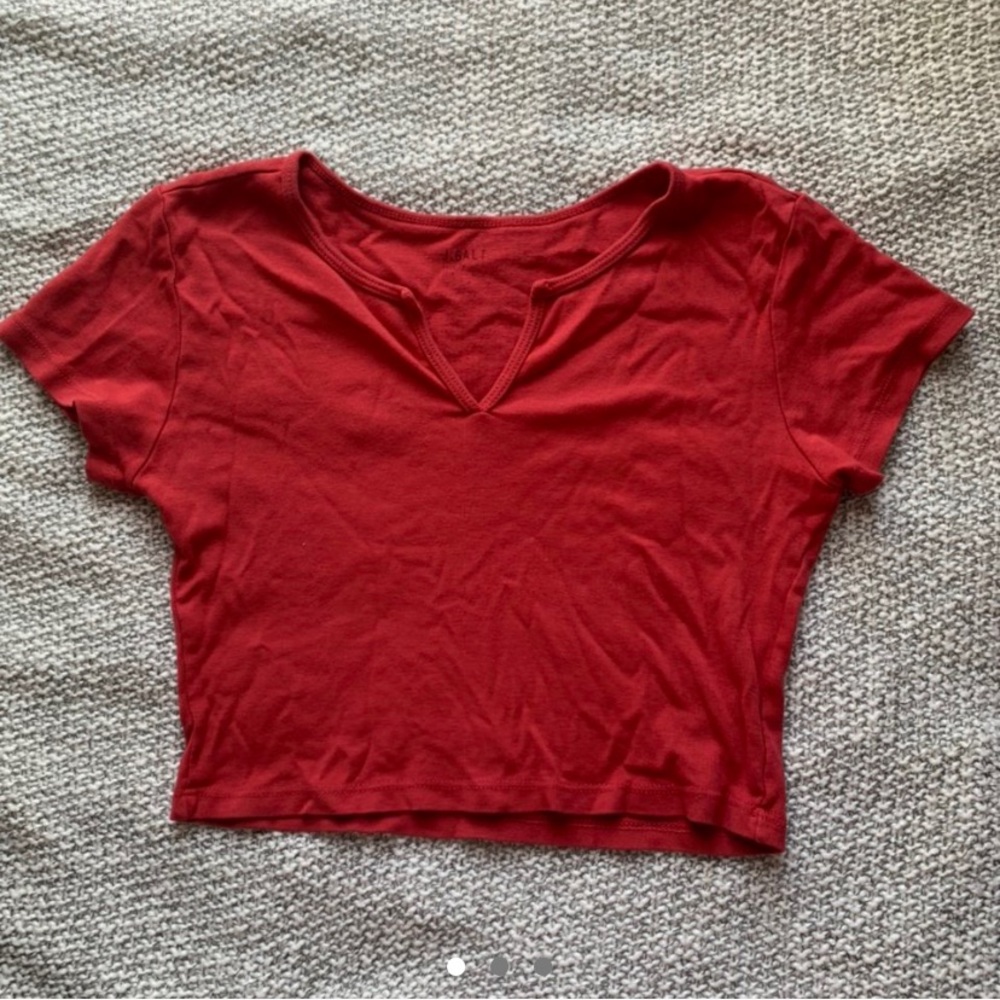 Red Brandy Melville crop top